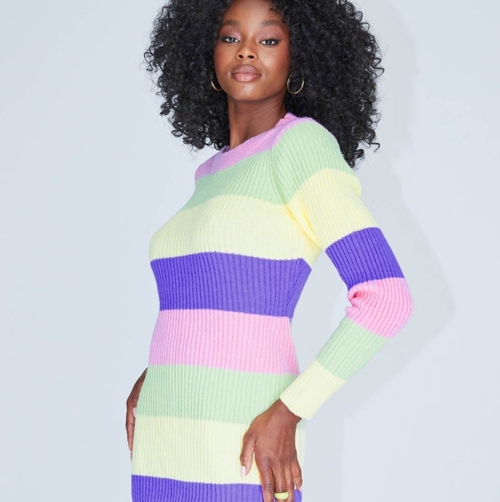 #1❤️ New with tags Princess Polly Cara knit dress in stripe